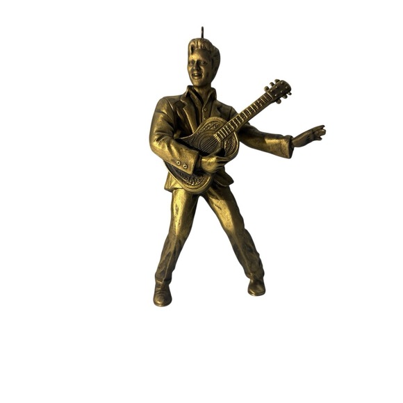 Hallmark Other - Vintage Hallmark Keepsake Ornament 1992 Gold‎ Crown Exclusive Brass Plated ELVIS